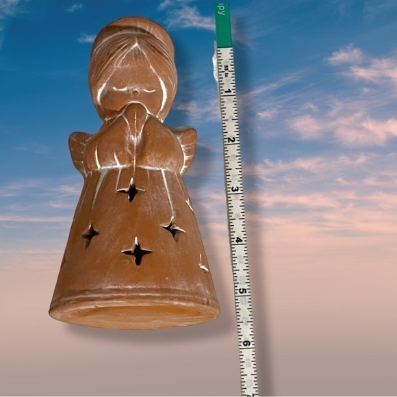 Vintage Terracotta Angel Tealight Holder - Picture 8 of 11